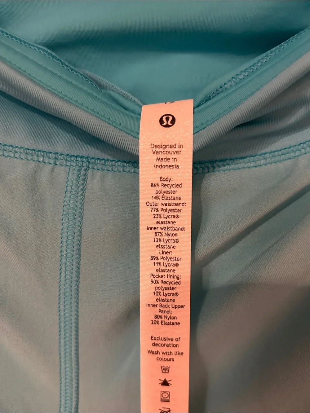 lululemon athletica Teal Blue Athletic Shorts with Wide Waistband
